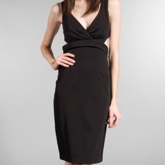 Black Halo Jackie o cutout dress size 6
