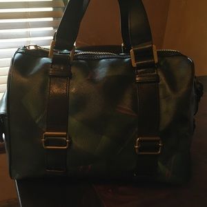 L.A.M.B. Walderston Plaid Satchel