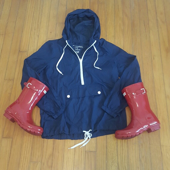 Aeropostale Jackets & Blazers - Navy Blue Rain Pullover