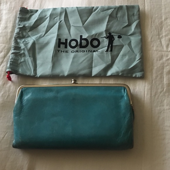 blue hobo wallet