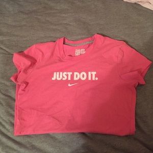 Pink Nike shirt