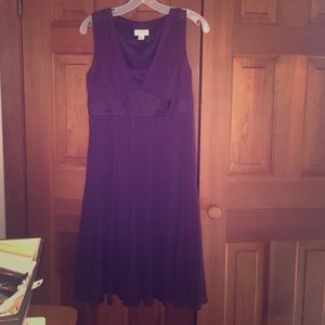 Ann Taylor loft maroon dress.