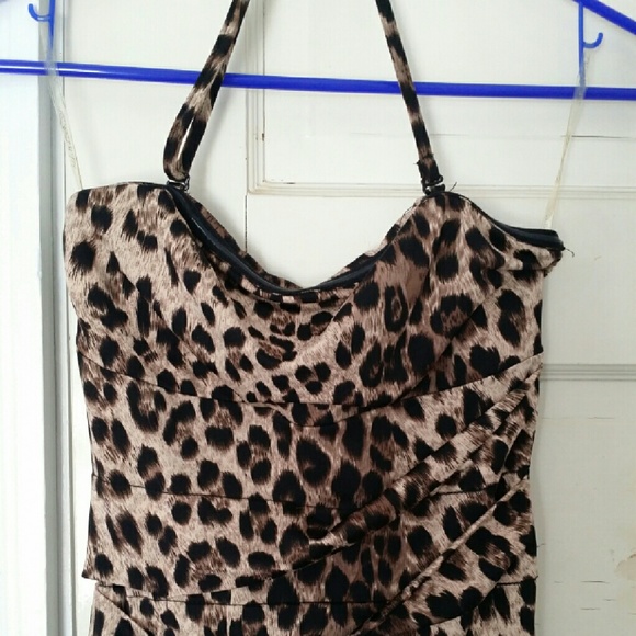 mini cheetah print dress - Picture 2 of 3