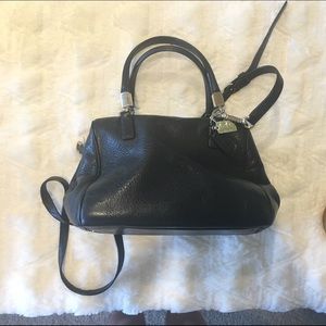 Coach Satchel - Small Black & Gold