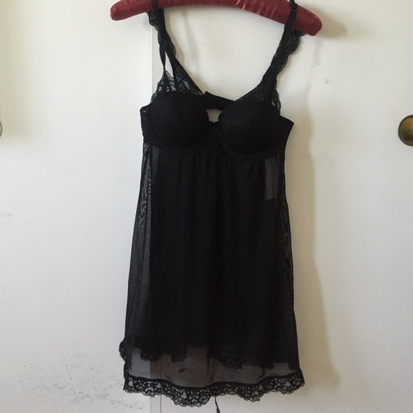 Black lingerie with lace