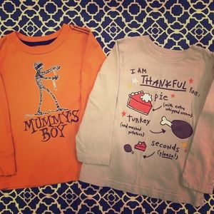 Halloween & Thanksgiving 3T Shirts