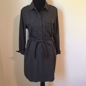 Grey Shirt Dress