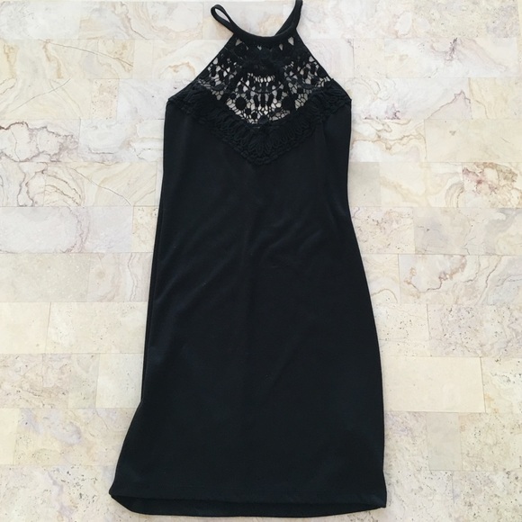 Forever21 crotchet halter dress. Bodycon. Size S