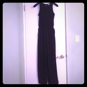 Black sleeveless H&M jumpsuit with cutout back