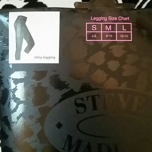 NEW! Steve Madden black leggings size Small 4-6 - Picture 4 of 4