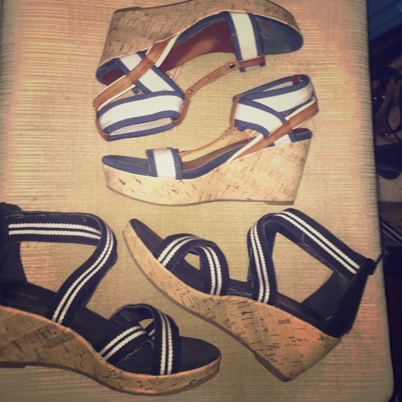Two pair of wedges. Tommy Hilfiger&Unlisted Brand