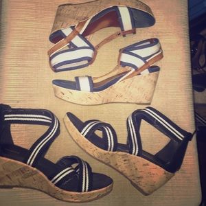Two pair of wedges. Tommy Hilfiger&Unlisted Brand
