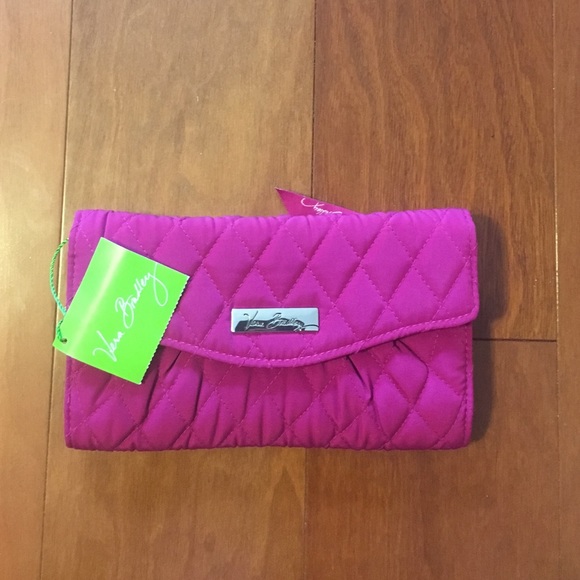 Vera Bradley Strap Wallet- Magenta
