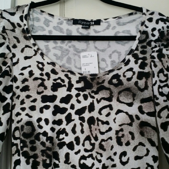 white cheetah print dress - Picture 4 of 4