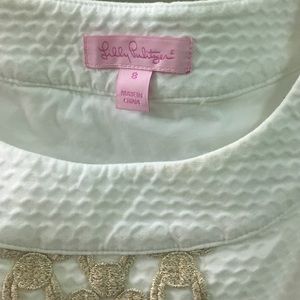 Lilly Pulitzer White Shift Dress