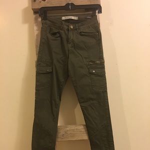 Awesome Zara army olive green skinny pant