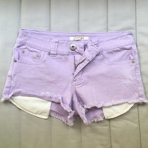 NWOT Forever 21 Lavender Distressed Shorts