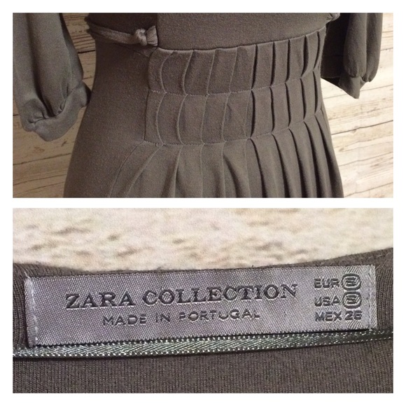 ⚡️Flash Sale Zara Collection Gray Pleated Dress - Picture 4 of 5