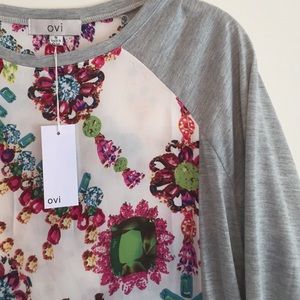 Boutique Jewel print top