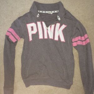 Half-zip pullover sweatshirt from PINK.