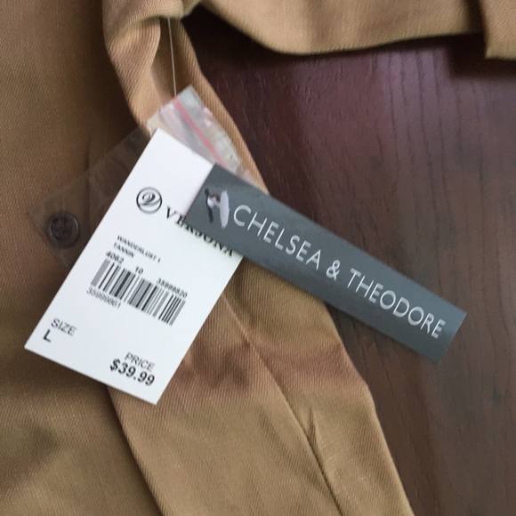 Chelsea & Theodore Mocha Shirt Dress - Picture 2 of 4