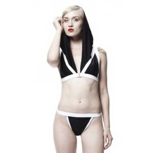Chromat Hooded Swim Bikini Top S
