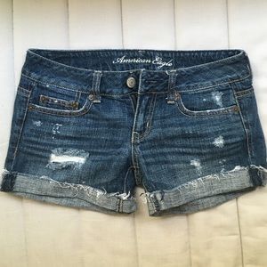AE Distressed Denim Shorts