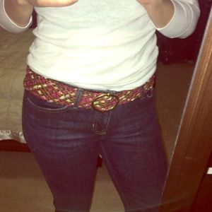 Multicolored Woven Belt