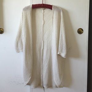 White cardigan