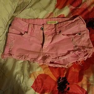 Bullhead pink jean cut-off shorts! (Pacsun)