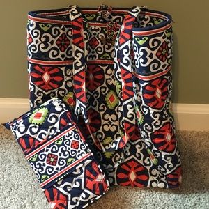 Vera Bradley tote and wallet