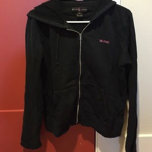 Polo Ralph Lauren large black hooded sweatshirt