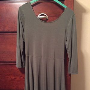 Army green short dress- very soft!