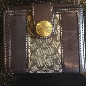 Coach brown wallet
