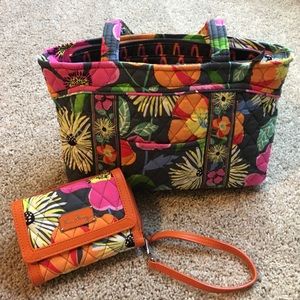 Vera Bradley purse and wristlet wallet