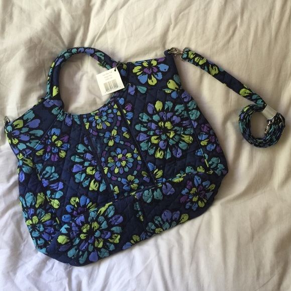 Vera Bradley Indigo Pop Two Way Tote NWT
