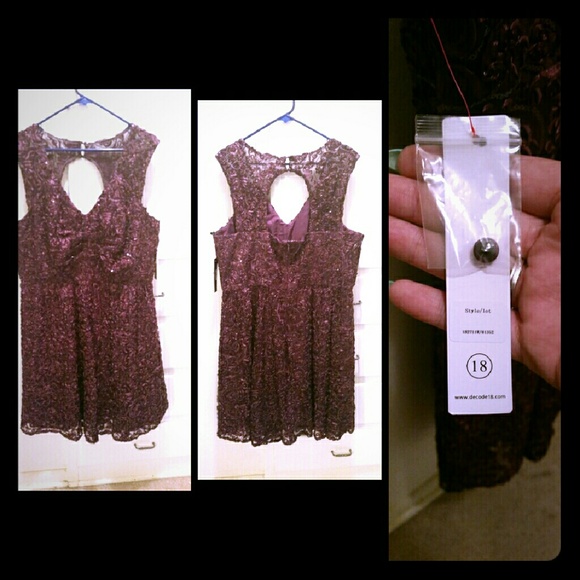 Purple sequin dress NWT