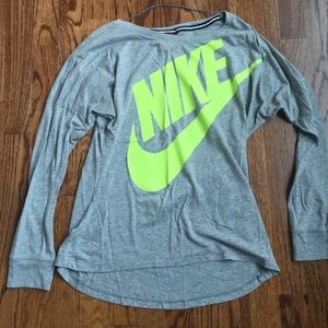 Nike grey long sleeve tank like new
