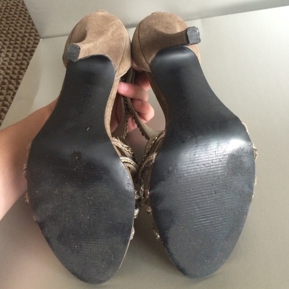 Steven by Steve Madden Veleri Taupe Suede heels - Picture 4 of 4