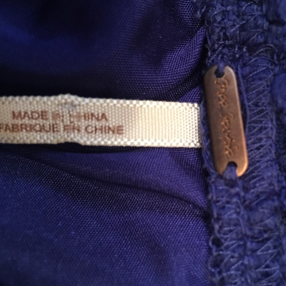 Free People Blue Lace Shorts - Picture 3 of 3