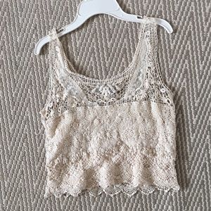 White knit tank