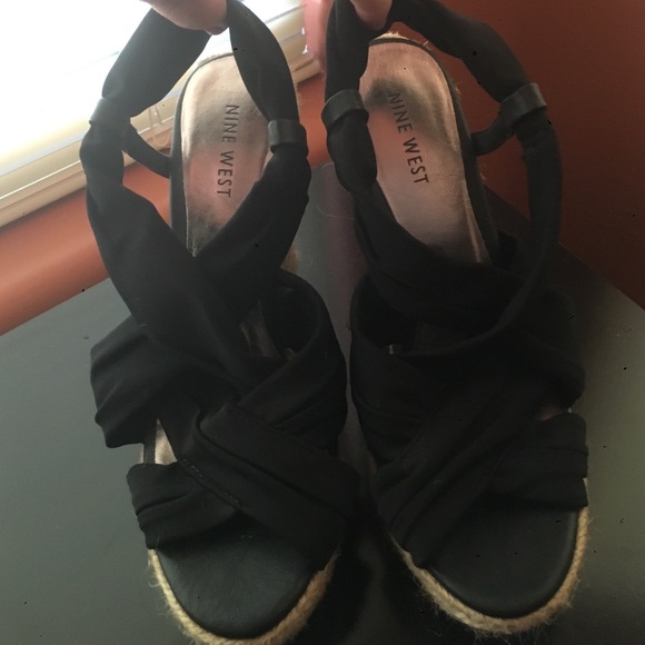 Nine West Wedges-black