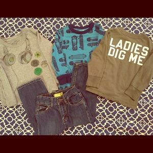 Boys Size 3T Fall/Winter Lot ~ Jeans & Shirts