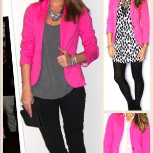 Pink H&M blazer. Size 8. Worn 1x