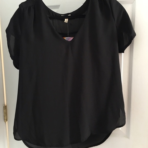 Black blouse with tags