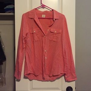 J Crew Salmon button up