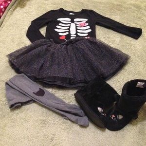 Like New! Hallowen Black Kitty Costume!