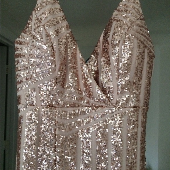 NWT ROSE GOLD GOWN - Picture 4 of 4