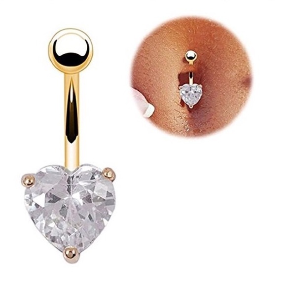 🚫🚫SOLD 🚫🚫 Rhinestone belly button ring