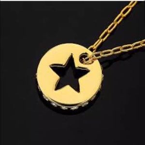 Swarovski Star Design Necklace gold NWT